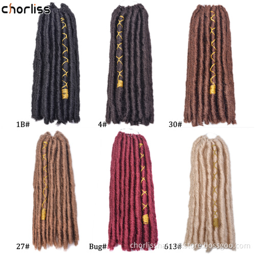 Wholesale Nepal Wool Faux Dread locks Crochet Braid Locs Afro Long Straight Pure Mixed Color Synthetic Dreadlocks Hair Extension